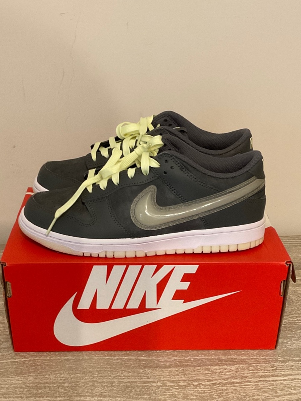 Nike Dunk Low BG “Glow In The Dark” Iron Grey lime Ice Youth GS (HQ3569 068)